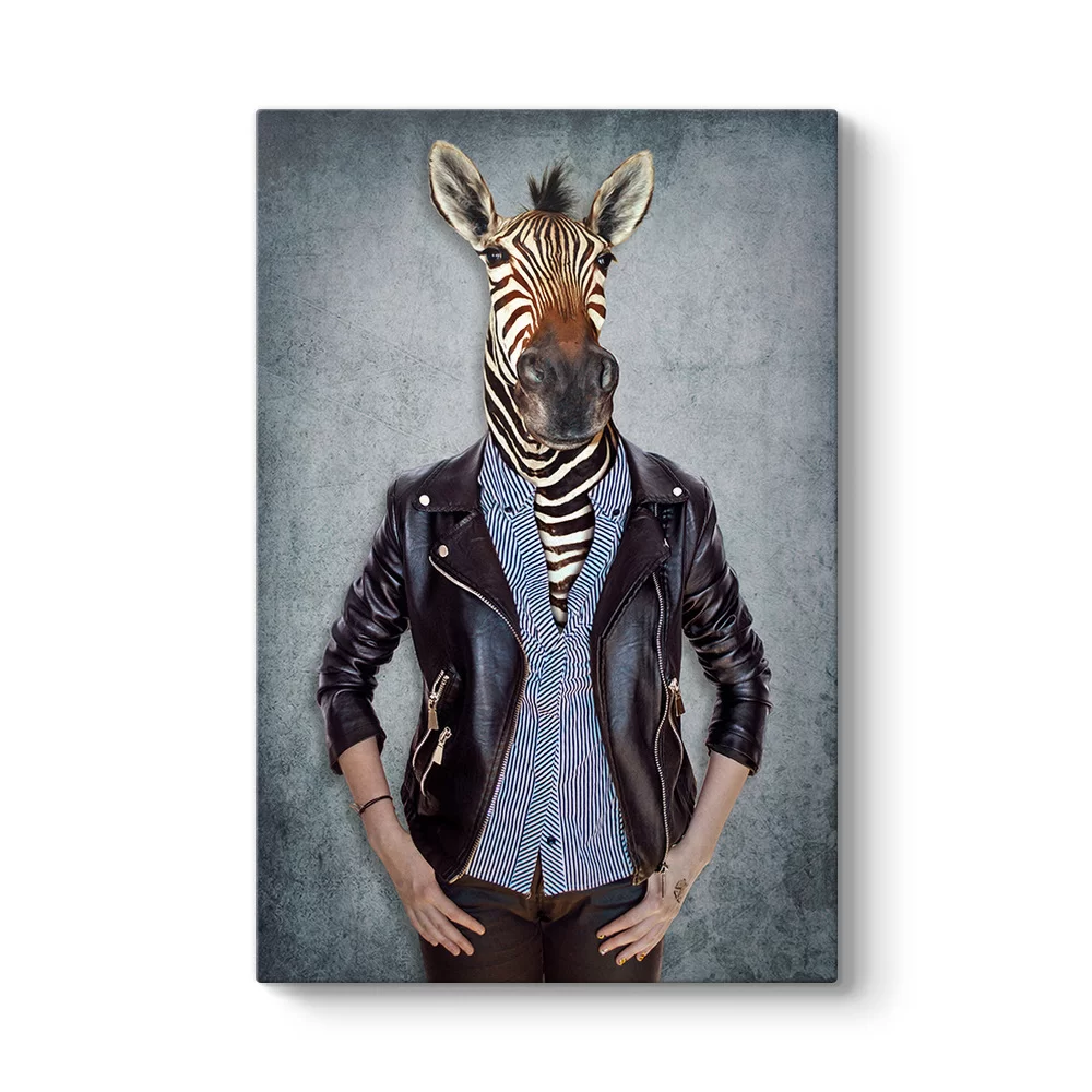 Zebra Başlı İnsan Tablosu